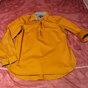 Tommy Hilfiger Collared long sleeve shirt size M color mustard